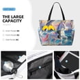 thumbnail image 3 of Kdxio Dolphin Rainbow Horse for Beach Bag for Women Large Beach Tote Bag Waterproof Sandproof Swim Bag with Zipper Pockets Beach Vacation Travel, 3 of 7