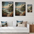 thumbnail image 4 of Designart "Tropical Paradise by the Coast I" Nautical & Beach Print on Natural Pine Wood, 4 of 5