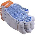 thumbnail image 1 of 12 pares de guantes de trabajo protectores de algodón blanco, guantes punteados, guantes punteados de hilo de algodón, 1 of 5