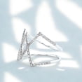 thumbnail image 6 of Criss Cross Diamond Ring, 14k Solid Gold, Natural Diamonds, Everyday Wear Jewelry, Ready To Ship, Women's Day Gift, 6 of 9