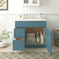 thumbnail image 4 of Vanity Art 36" W Birch Plywood Freestanding Single Base 2 Drawers Storage Cabinet with Soft Close Door, 4 of 9