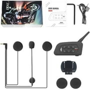 EJEAS Motorcycle Helmet Bluetooth Intercom CVC Noise Reduction and FM Radio 4 Riders 1500M Motorcycle Helmet Headset
