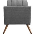 thumbnail image 4 of Hawthorne Collection Fabric Bedroom Bench in Gray, 4 of 6