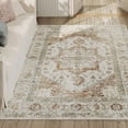 thumbnail image 3 of Koorlian Washable Vintage Area Rug, Kitchen Rugs Non Slip, 2' x 3' Lightweight Indoor Door Mats for Entryway, Bedroom and Kids Playroom, 3 of 6