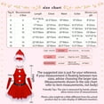 thumbnail image 7 of TSSOE Christmas Santa Claus Dress for Girls Sleeveless Velevet Tutu with Arm Sleeve Hats Clothes Set Red 6, 7 of 7