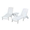 thumbnail image 3 of polywood 3-piece nautical outdoor folding chaise lounge chair & side table set, 3 of 3