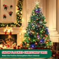 thumbnail image 2 of 6.5ft Pre-Lit Artificial Christmas Tree with 350 Multi-Color Lights, 80 Pinecones, 1000 Branch Tips, 8 Lighting Modes, Tree Topper Star, Easy Assembly for Holiday Decorations, 2 of 7