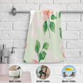 thumbnail image 6 of Watercolor Pink Flower Hand Towel Absorbent Bath Towels for Bathroom Sports Gym(28.3" X 14.4") Set of 2, 6 of 8