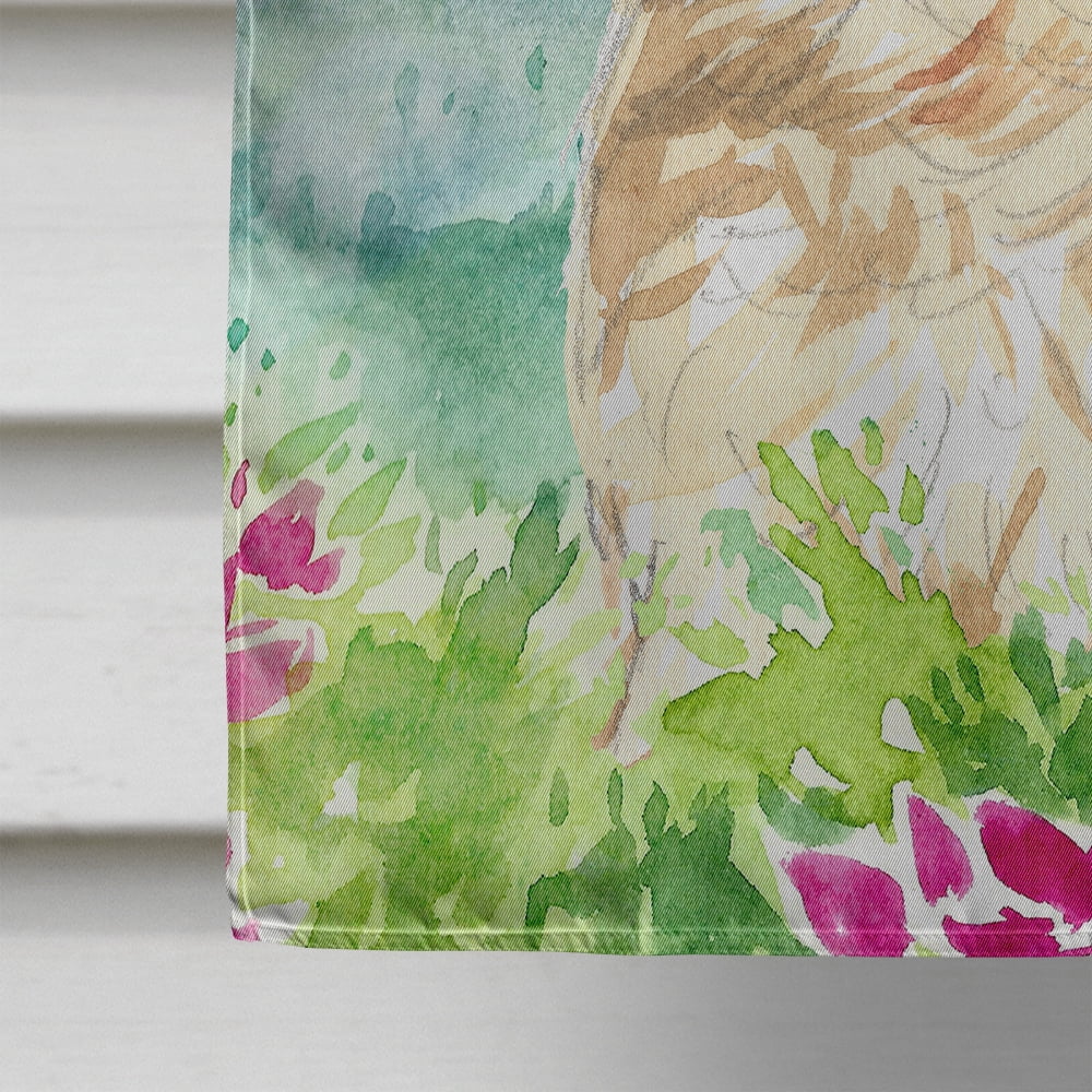 Mountain Flowers Cairn Terrier Flag Canvas House Size