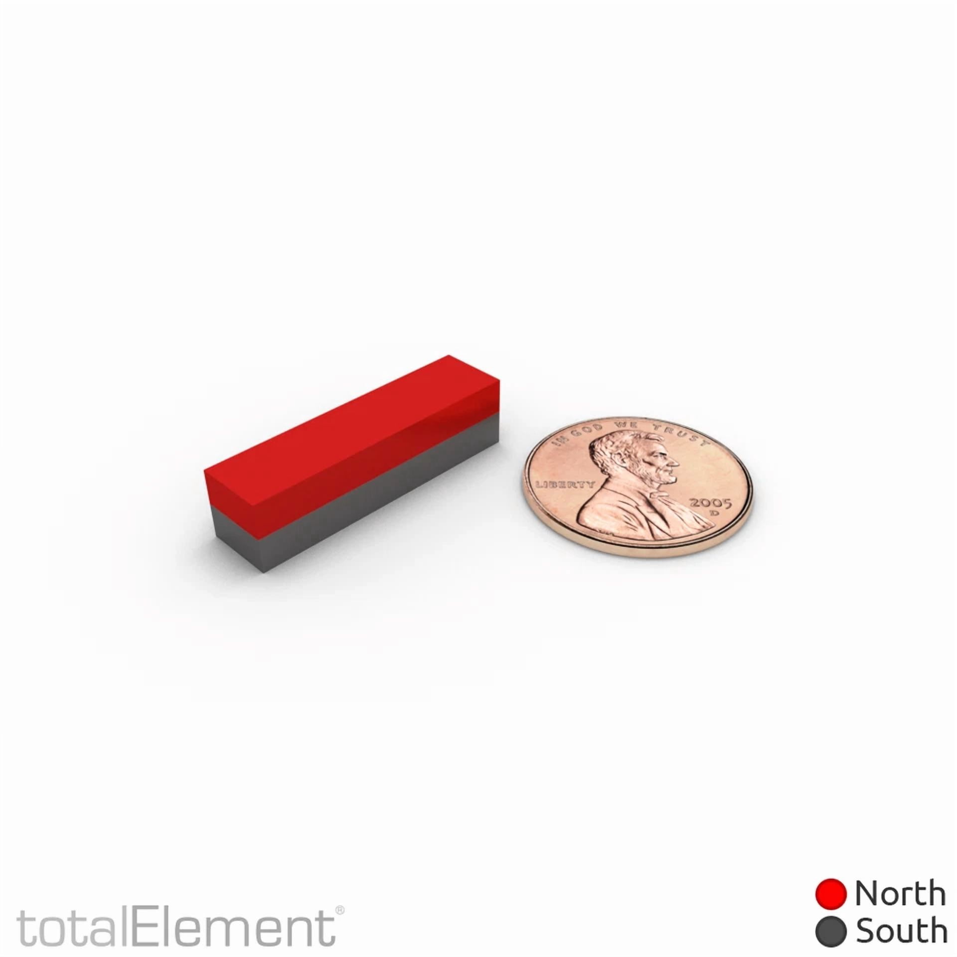 CIRCLE- 1 X 1/4 X 1/4 Inch Neodymium Rare Earth Bar Magnets N48 (6 Pack)