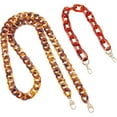 thumbnail image 2 of 2 Styles Acrylic Bag Chain Strap Resin Handbag Chain Shoulder Bag Chain Strap Cross Body Bag Chain Purse Handbag Chain Replacement with Metal Clasps Purse Handbags DIY Crafts Making, 2 of 5