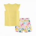 thumbnail image 4 of CAUYDY Baby Girls' Tank Top and Skorts 2 Piece Outfit Set Toddler Girls Sleeveless Shirts Kids Summer Shorts Set Little Girls Spring Pajamas Set 4T 5T 6T 7T (Sizes 4-5 Years,F02-Light Yellow), 4 of 6