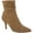 Saddle Kidsuede, variant on BELLA VITA Womens Beige Ruched Padded Danielle Pointed Toe Stiletto Zip-Up Dress Booties 11 M