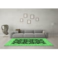 thumbnail image 3 of Ahgly Company Indoor Round Persian Emerald Green Traditional Area Rugs, 8' Round, 3 of 4
