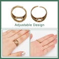 thumbnail image 5 of 10Pcs Blank Rings Adjustable Brass Finger Rings Flat Round Ring Pad Ring Trays Jewelry Findings for DIY Rings, 5 of 9