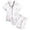 Z1 White, variant on REDARER Girls Satin Pajama Set Ocean Shell Print Short Sleeve Button-Down Sleepwear Soft Loungewear,2-3 Years