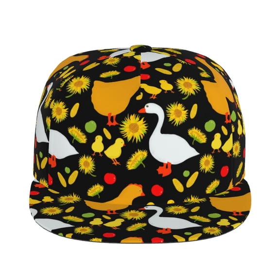 Sigee Farm Goose Print Men Women Fashion Baseball Cap,Unisex-Adults,Classic Adjustable Plain Hat