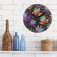 thumbnail image 3 of 10 Inch Mardi Gras Wall Clock, Silent Non Ticking Battery Operated Round Clock for Kitchen Office School Home Decorative, 3 of 7