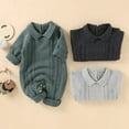 thumbnail image 2 of Knitted Rompers with Buttons for Toddlers, Girls, Boys, 3-24 Months, 2 of 10