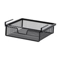 thumbnail image 2 of Fiocias Under Shelf Hanging Storage Basket, Space Saving Pull-Out Clothes Sorting Basket Black L, 2 of 7