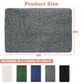 thumbnail image 6 of Nefoso Shag Area Rug, 6ft x 9ft Soft Fluffy Area Rugs for Living Room Bedroom Decor Carpet, Dark Gray, 6 of 6