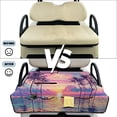 thumbnail image 5 of Uorisanigo Golf Cart Seat Covers for EZGO TXT RXV/Club Car DS Precedent, Universal Pink Sunset Palm Tree Golf Cart Seat Towel Blanket, Sweat Absorption Non-Slip Easy to Install, 5 of 7