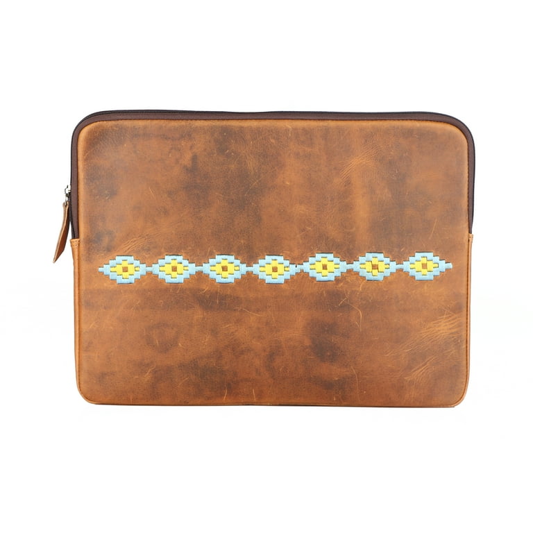 Embroidered top laptop sleeve