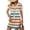 Orange, variant on Summer Dresses for Women, V Neck Short Sleeve T-Shirt Dress with Pockets, Casual Color Blocking & Striped Mini Dress Women Clothing, Fashion Vacation Outfits for Beach & Travel (Yellow M)
