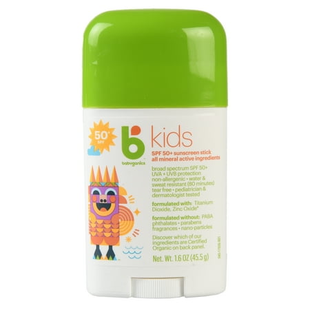 Babyganics Kids Sunscreen Stick SPF 50 1 6 Oz Walmart com