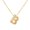 Gold Letter B, variant on Initial Bubble Necklaces for Women A-Z Letter Name Gold Plated Stainless Steel Chunky Pendant Personalized Statement Delicate Alphabet Charm Elegant Dainty Jewelry Gold Letter I