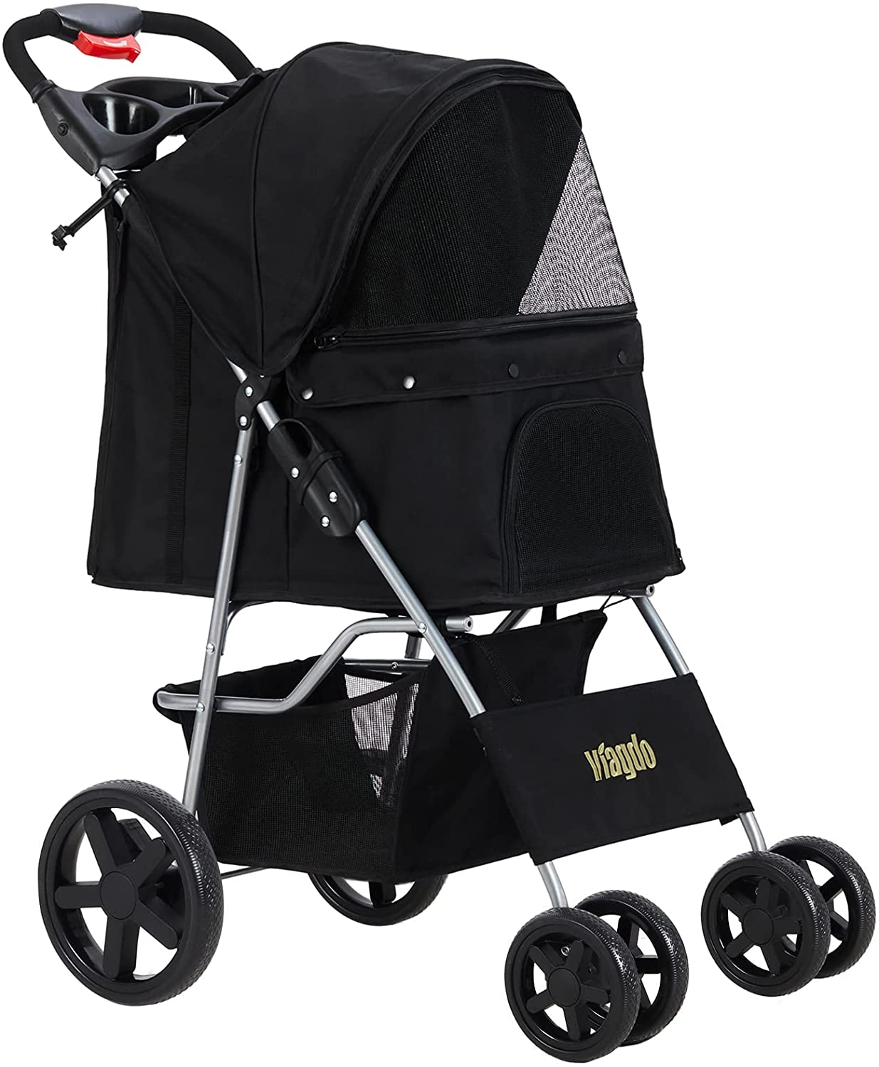 VIAGDO Dog Cat Stroller, Pet Strollers for Small Medium Dogs and Cats
