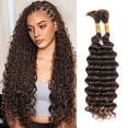 thumbnail image 1 of Cabello humano Yacurcur para trenzas, ondas profundas, sin trama, mechones de cabello humano virgen brasile&#2013265921o de 20 pulgadas (100 g, 4 unidades), 1 of 7