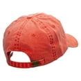 thumbnail image 4 of Born To Ski Embroidered Unstructured Cotton Cap - Orange OSFM, 4 of 5