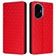 thumbnail image 1 of For Honor 300 Wallet Case Rhombus Imprinted Leather Phone Cover - Black, 1 of 5