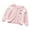 Pink, variant on Odeerbi Kids Girls Shrugs Dress Cover Up Cropped Cardigan Fashionable Loose Button Cardigan Perforated Round Neck Long Sleeve Casual Tops White