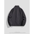 thumbnail image 2 of Men'S Lightweight Casual Spring/Autumn Camping Jacket - Solid Color, Zip-Up, Stand Collar, Durable Polyester, Ideal for Fishing & Outdoor Adventures, Camping Jacket, 2 of 5