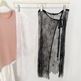 thumbnail image 5 of Women Korean Eyelash Lace Layering Long Skirt Hip Scarf with Tie Up Vintage Flower Lace Hip Covering Apron Skirts, 5 of 8
