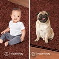 thumbnail image 6 of Furnishmyplace Modern Plush Solid Color Rug - Pet Friendly, Made in USA, Chocolate Area Rugs 12' x 19', 6 of 12