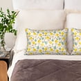 thumbnail image 4 of Kll Flowers And Butterflies Pattern Silk Pillowcase For Hair And Skin Standard Size 20"X 30" Soft Breathable Pillow Covers For Sleeping, 4 of 8