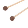 thumbnail image 3 of Set of 2 Bell Mallets, Maple Handle, Rubber Head, Excellent Sound Quality, Xylophone Mallet for Marimba, Brown, 3 of 3