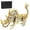 Golden, variant on 3D Metal Mythical Creature Model Kit, Dang Kang DIY Assembly Puzzle 100+PCS, Stainless Steel Creative Desk Ornament, Collectible Art Decor STEM Gift for Adults Enthusiasts