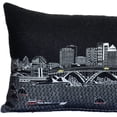 thumbnail image 2 of 35" Black Cleveland Nighttime Skyline Lumbar Decorative Pillow, 2 of 5