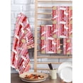 thumbnail image 2 of Easter Bunny Kitchen Dish Towels for Drying Dishes Set of 2, Colorful Eggs Spring Leaves Farm Pink Stripes Waffle Weave Microfiber Hand Tea Bathroom Towels Quick Dry & Absorbent Towel 15.7x23.6, 2 of 7
