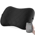 thumbnail image 1 of LEEYNEER Ultralight Inflatable Pillow with Removable Cover for Neck Lumber Support - Upgrade Washable Travel Air Pillows for Camping  Hiking  Backpacking (Grey), 1 of 6