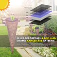 thumbnail image 5 of Paquete de 4 luces solares para jardín al aire libre, luces solares para jardín, color blanco cálido con luces solares impermeables IP65, decoración de jardín al aire libre, luces solares para exteriores, para césped, patio, camino, balcón Zhivalor WXOTTO-SYJ-0792, 5 of 5
