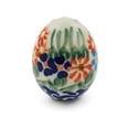 thumbnail image 2 of Polish Pottery 1¾-inch Egg Figurine (Blissful Daisy Theme) Hand Painted in Boleslawiec, Poland + Certificate of Authenticity, 2 of 6