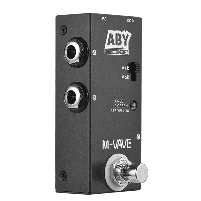 ABY Line Selector AB Switch Mini Guitar Effect Pedal True Bypass Guitar Bass Pedal AB Box - ABY Channel Switch,1 * ABY Channel Switch,Black