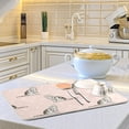 thumbnail image 6 of FREEAMG Dish Drying Mat Cute Cats Microfiber Kitchen Dish Mat Super Absorbent Dish Drainer Mat Fast Drying Heat-resistant Drying Mat for Kitchen Counter, 18"x24", 6 of 7
