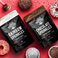 thumbnail image 6 of Keto Sprinkles, Sugar Free Sprinkles, 1g Net Carb, Large Value Size Bag, 6 oz, Non-GMO, Dye Free, Plant-Based, Vegan, Gluten Free, All Natural, No Artificial Coloring(Rainbow & Chocolate, 4 Pack), 6 of 6
