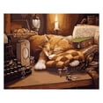 thumbnail image 2 of Pintura de bricolaje por números BLESIY Gato dormido, 2 of 6